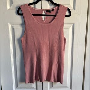White House Black Market Mauve Ribbed Tank Top